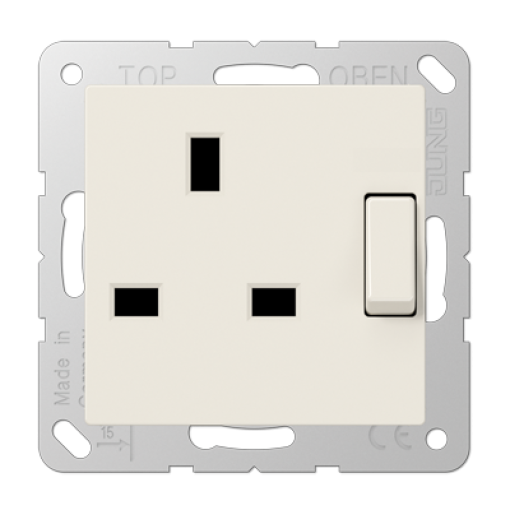 Toma conmutable 13A 250V A bl.