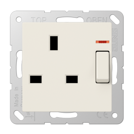 Toma conmutable 13A 250V A bl.