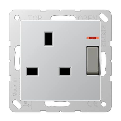 Toma conmutable 13A 250V A alum.