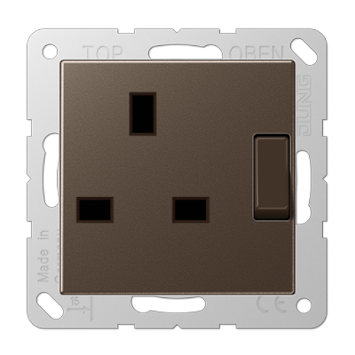 Enchufe British Stand. A mokka