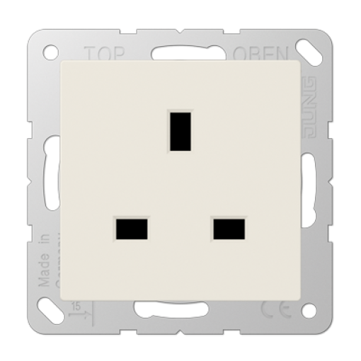 Enchufe British Standard. AS bl marfil