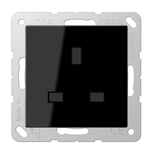 Enchufe British Standard A negro