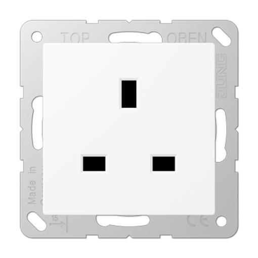 Enchufe British Standard. A bl. Mate