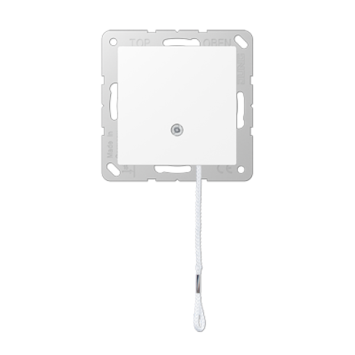 Interruptor c tirador A blanco mate