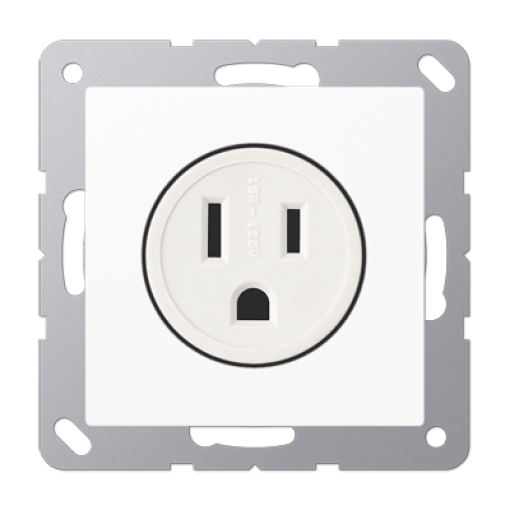 Conector NEMA de EE.UU. A blanco alpino