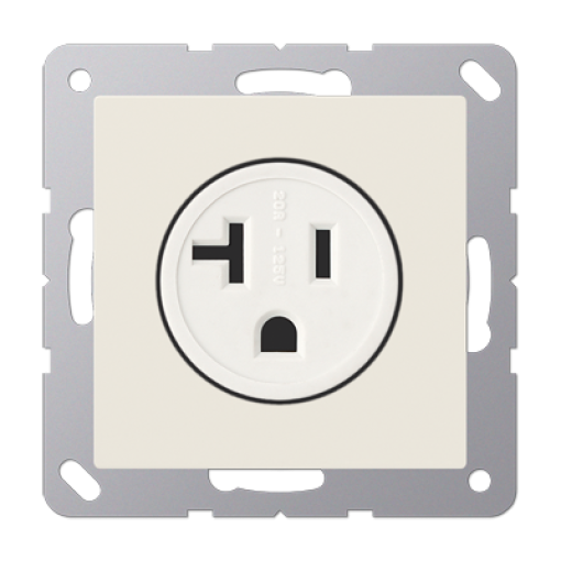 Conector NEMA de EE.UU. A blanco marfil