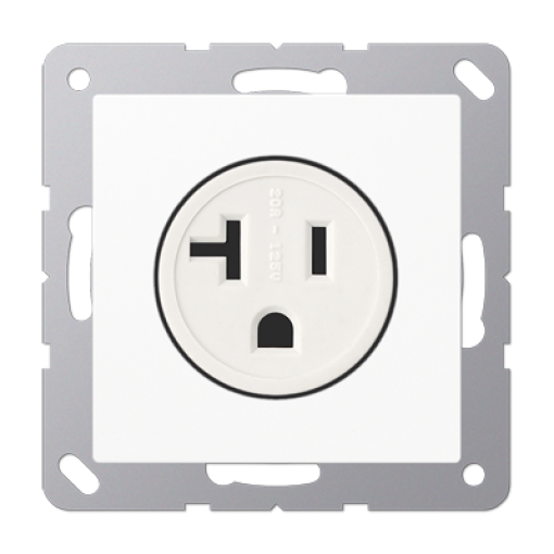 Conector NEMA de EE.UU. A blanco alpino