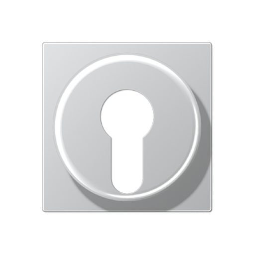 Placa interruptor llave A aluminio