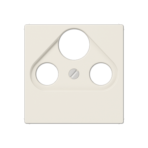 Placa toma SAT TV. A blanco marfil