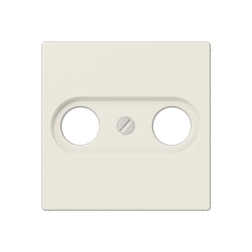 Placa toma TV. A blanco marfil