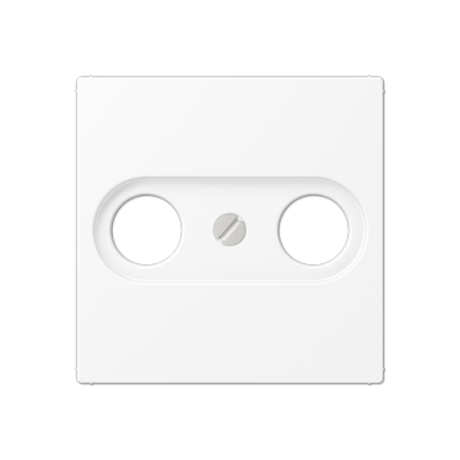 Placa toma TV. A blanco mate