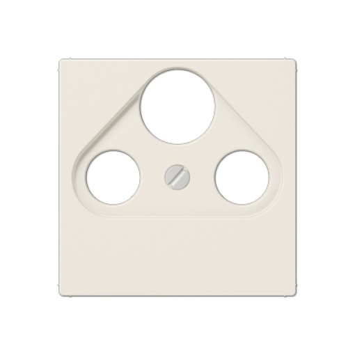 Placa toma SAT TV. A blanco marfil