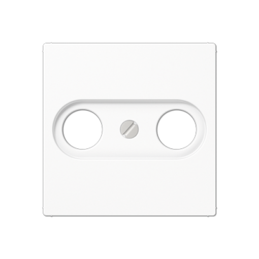 Placa toma TV. A blanco alpino