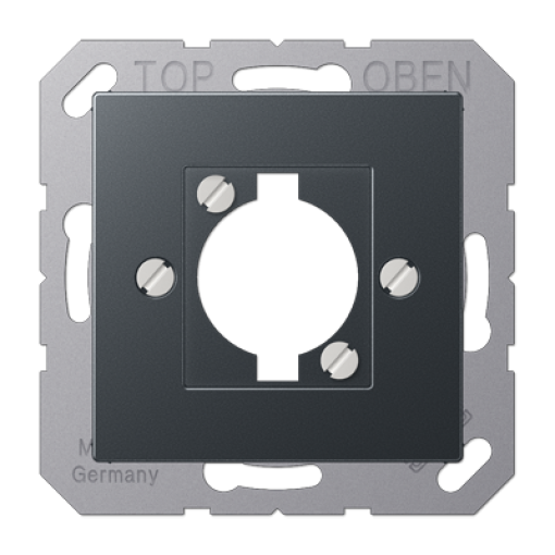 Placa toma altavoz A antracita