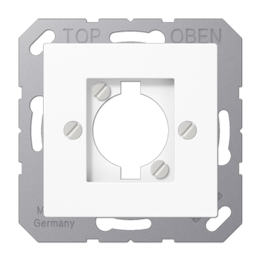 Placa toma altavoz A blanco alpino