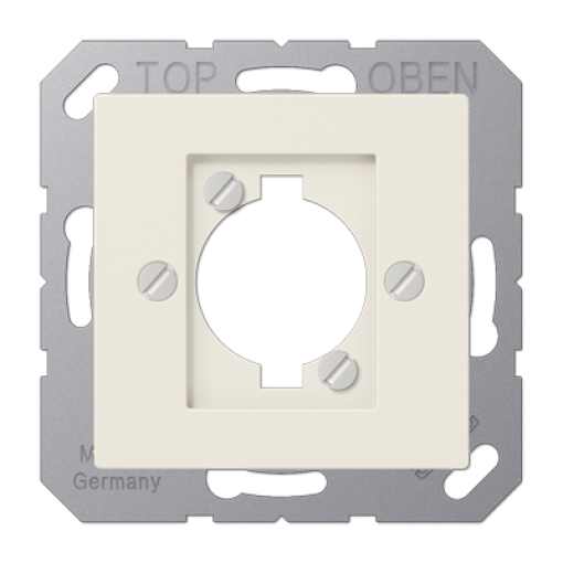 Placa para enchufe XLR A blanco