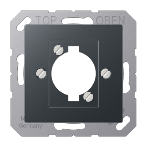 Placa para enchufe XLR A antracita