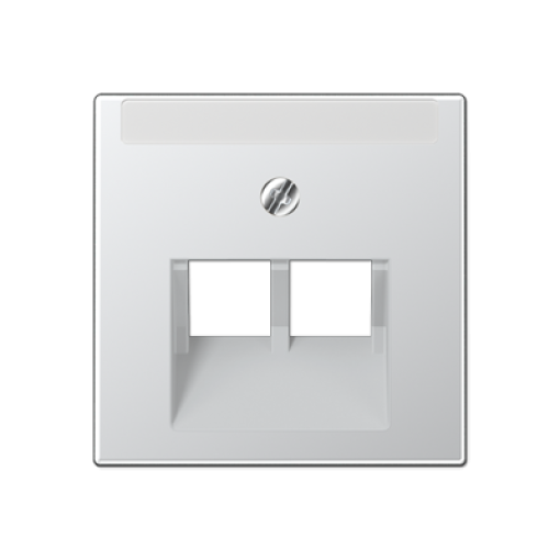 Placa telef. doble. inscr. A aluminio