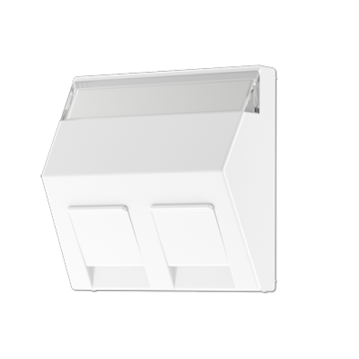 Placa Mod. Jack 2 tomas inscr. A bl alpi