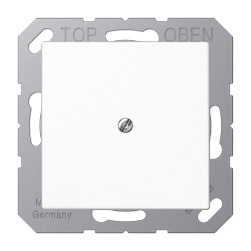 Placa con salida cable A bl. alpi