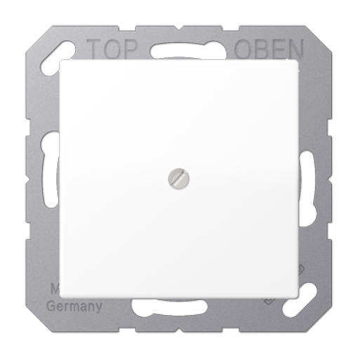 Placa con salida cable A bl. mate