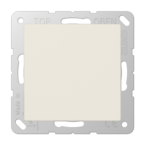 Tapa ciega A blanco marfil