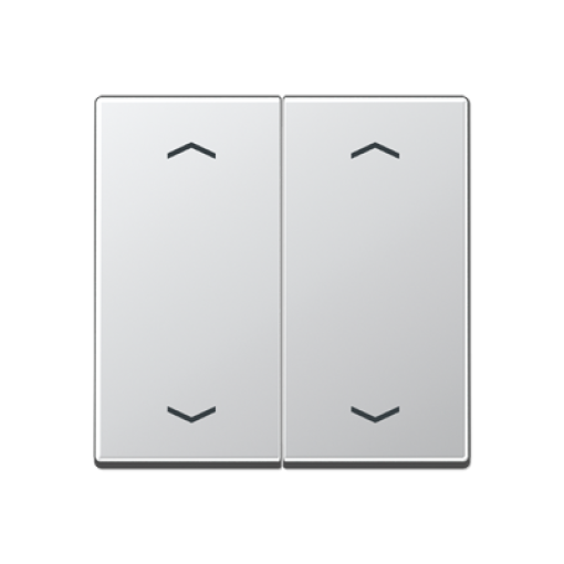 Tecla doble pers. A aluminio