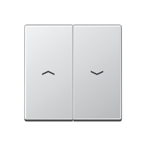 Tecla doble pers. A aluminio