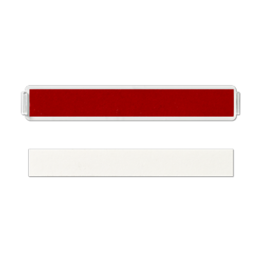 Placa transparente con tira