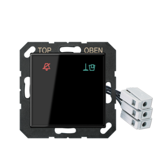 Placa hotel cristal LED exterior A negro