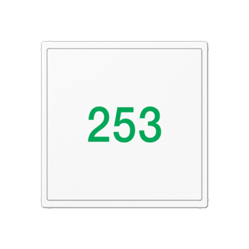 Placa cri. señalización LED A bl. alpi