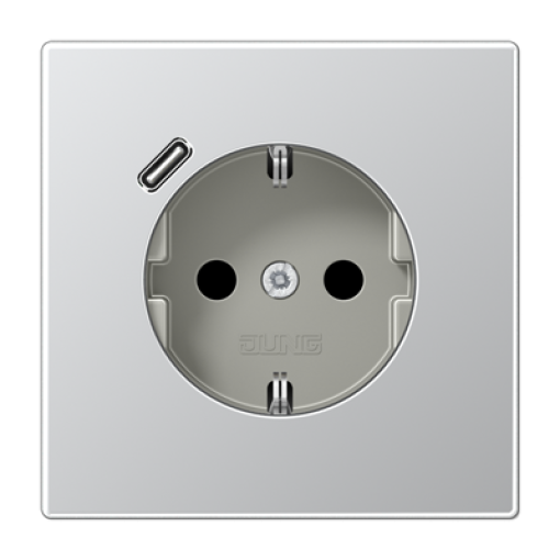 Enchufe con USB-C LS aluminio