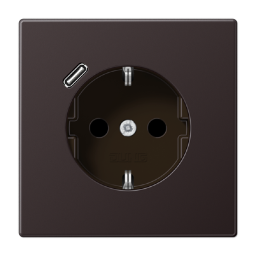 Enchufe con USB-C LS dark