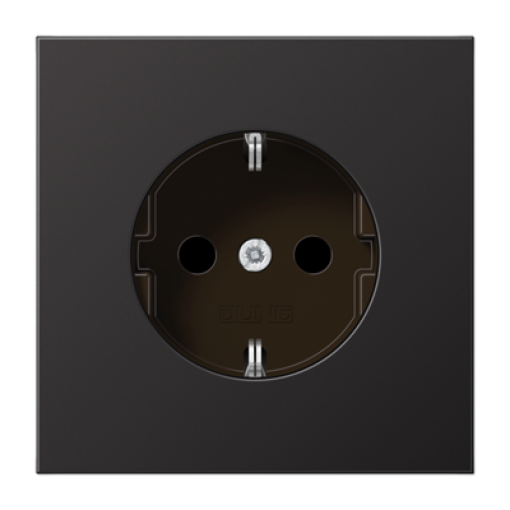 Enchufe SCHUKO prot. contacto LS dark