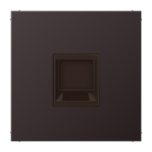 Placa Mod.Jack-Rad. 1 toma LS dark