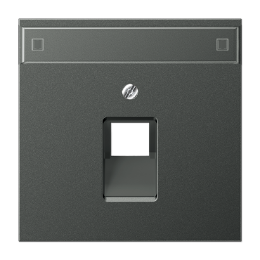 Placa central telef. LS antracita