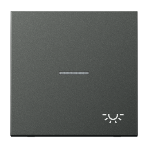 Tecla cvisor y simb. Luz LS antracita