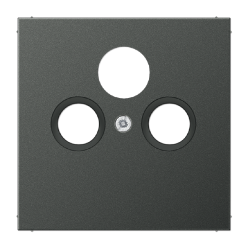 Placa toma SAT TV. LS antracita