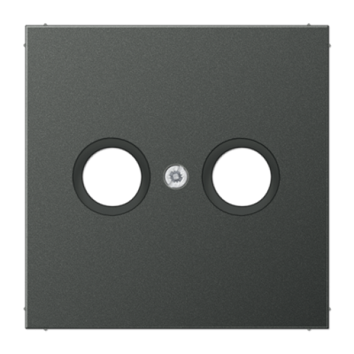 Placa toma TV. LS antracita