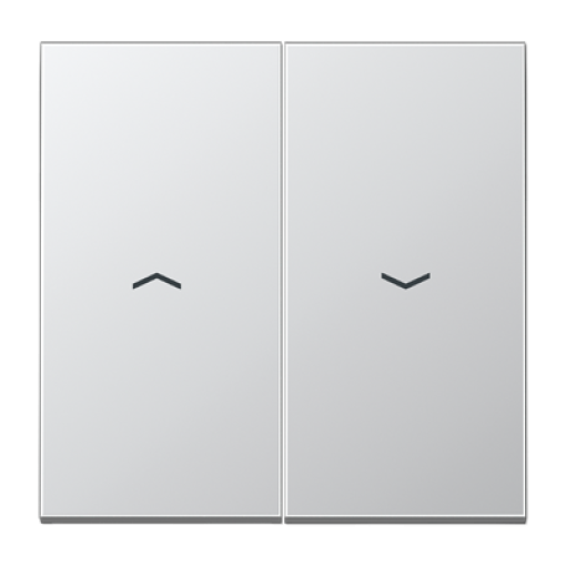 Tecla doble pers. LS aluminio