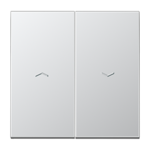 Tecla doble pers. LS aluminio