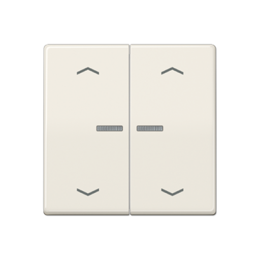 Tecla doble visorpers JH AS bl marfil