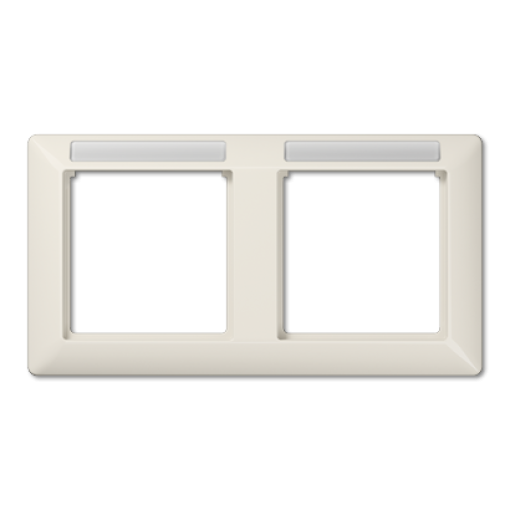 Marco doble horizontal inscr. AS bl.