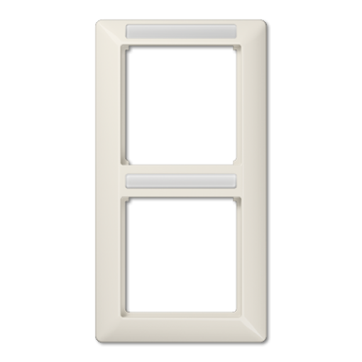 Marco doble vertical inscr. AS bl.