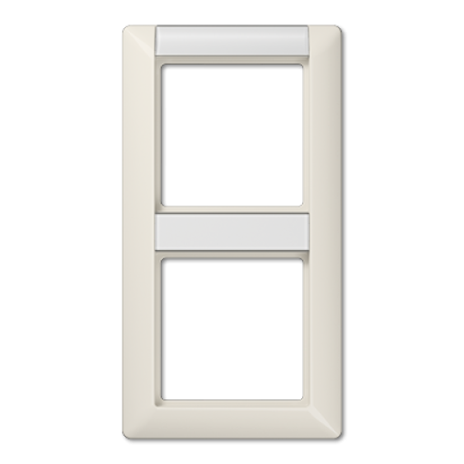 Marco doble inscr. AS blanco marfil