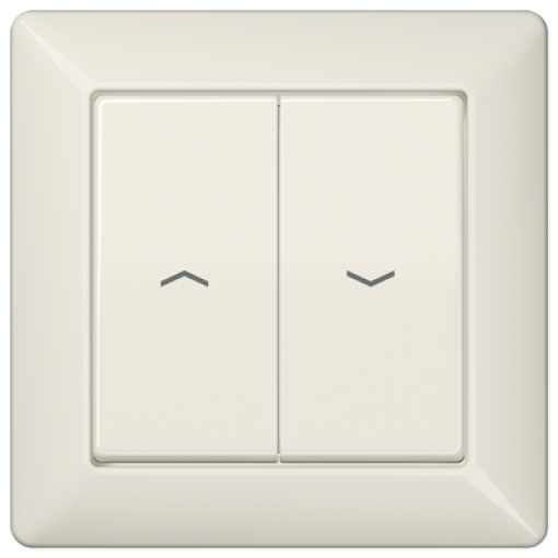 Tecla doble pers. AS blanco marfil