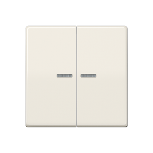 Tecla doble cvisor AS blanco marfil