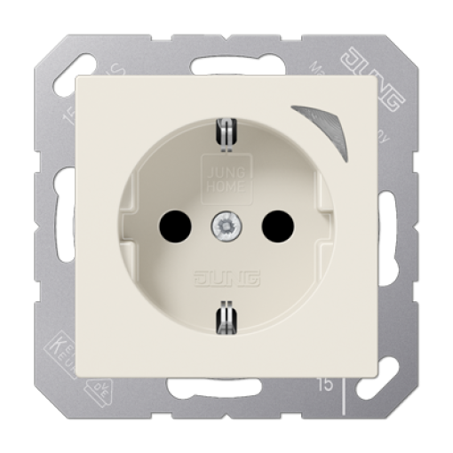 Enchufe JUNG HOME Energy A blanco marfil