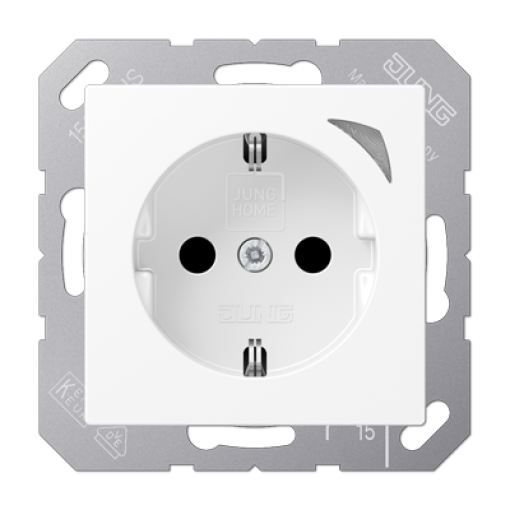 Enchufe JUNG HOME Energy A blanco mate
