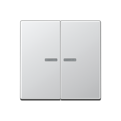 Tecla JUNG HOME 2F. A aluminio